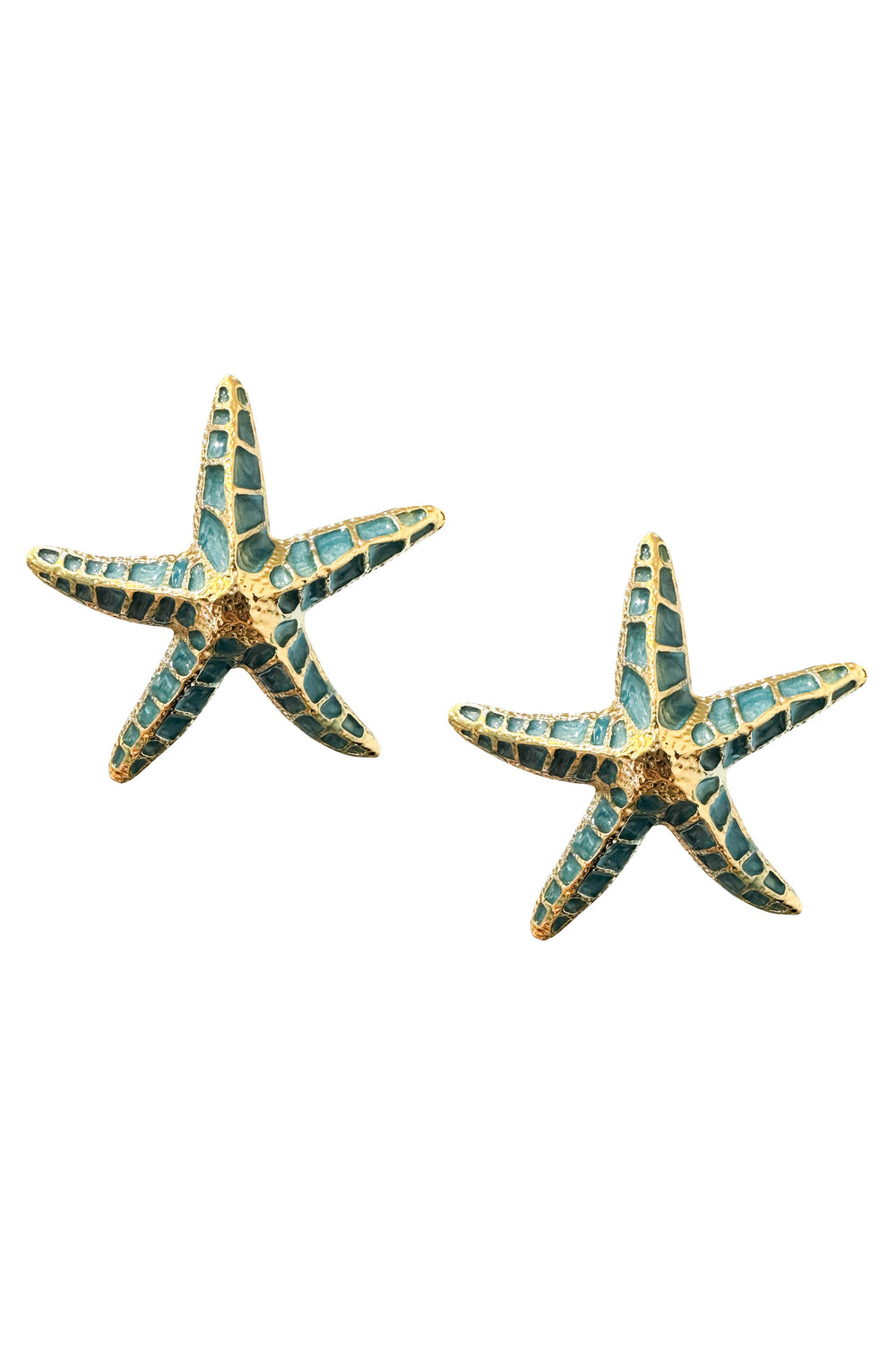 Julianne Blue Starfish Earrings