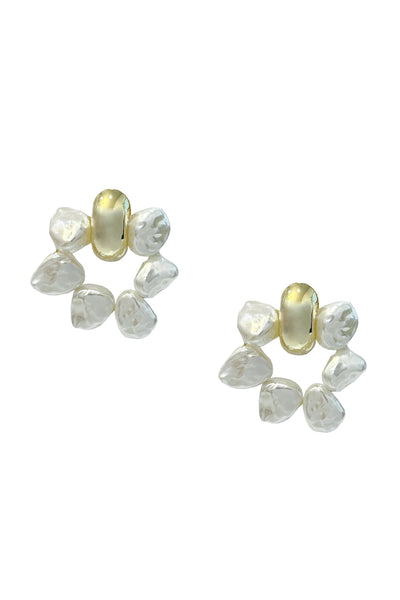 Elsa Pearl Earrings Alamour The Label Elsa Polished Pearl Earrings | Afterpay | Klarna | Zip Pay