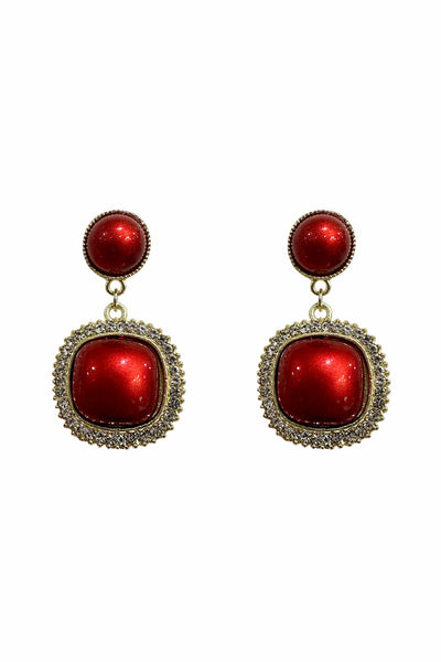 Mariella Red Diamante Earrings Alamour The Label Mariella Red Diamante Earrings | Afterpay | Klarna | Zip Pay
