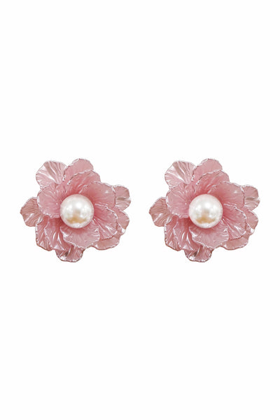 Nevali Pink Flower Earrings Alamour The Label Nevali Pink Flower Earrings | Afterpay | Klarna | Zip Pay