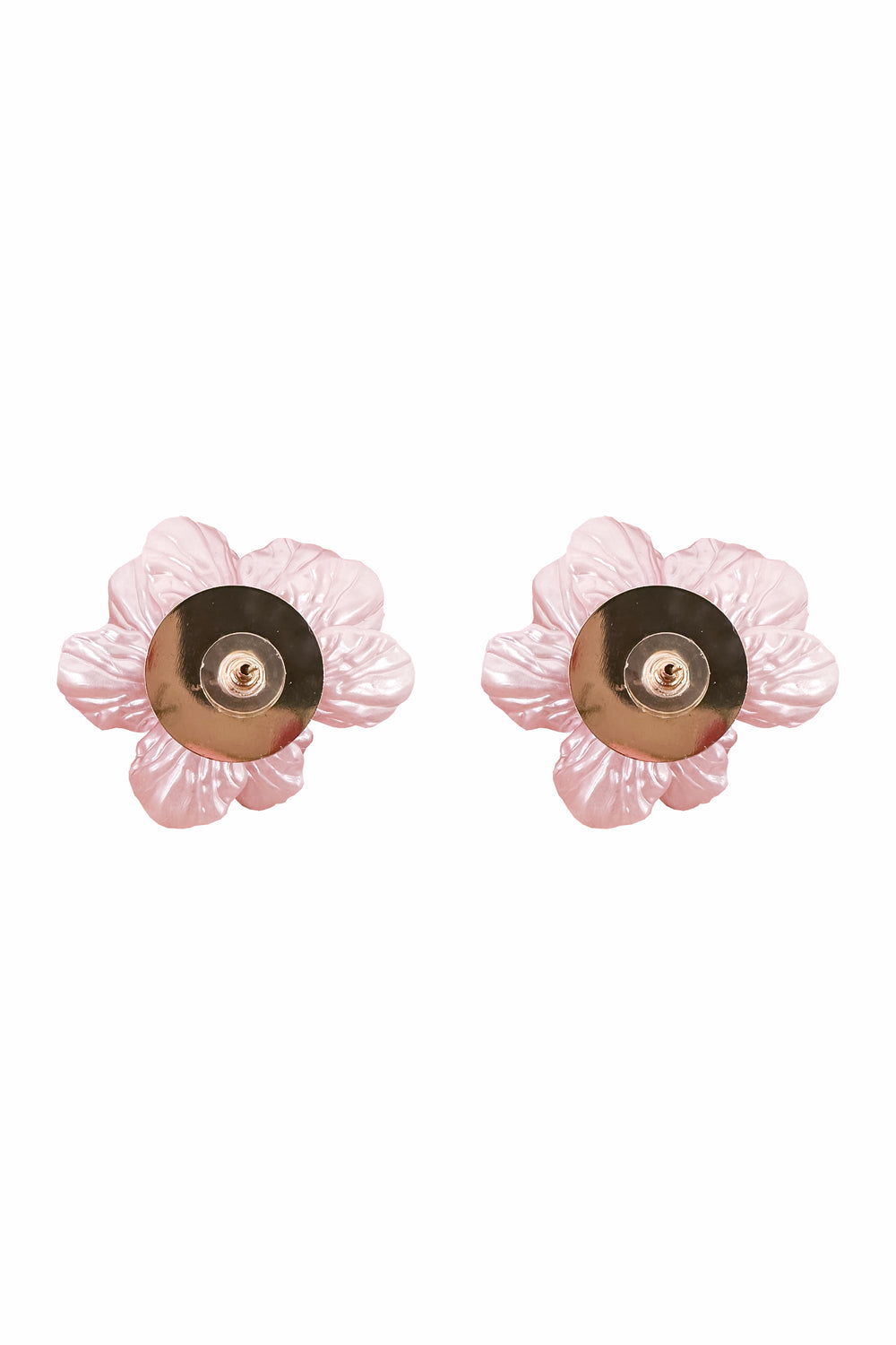 Nevali Pink Flower Earrings