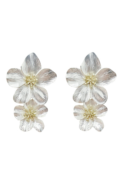 Shyla White Multi Flower Earrings Alamour The Label Shyla White Multi Flower Earrings | Afterpay | Laybuy | Klarna