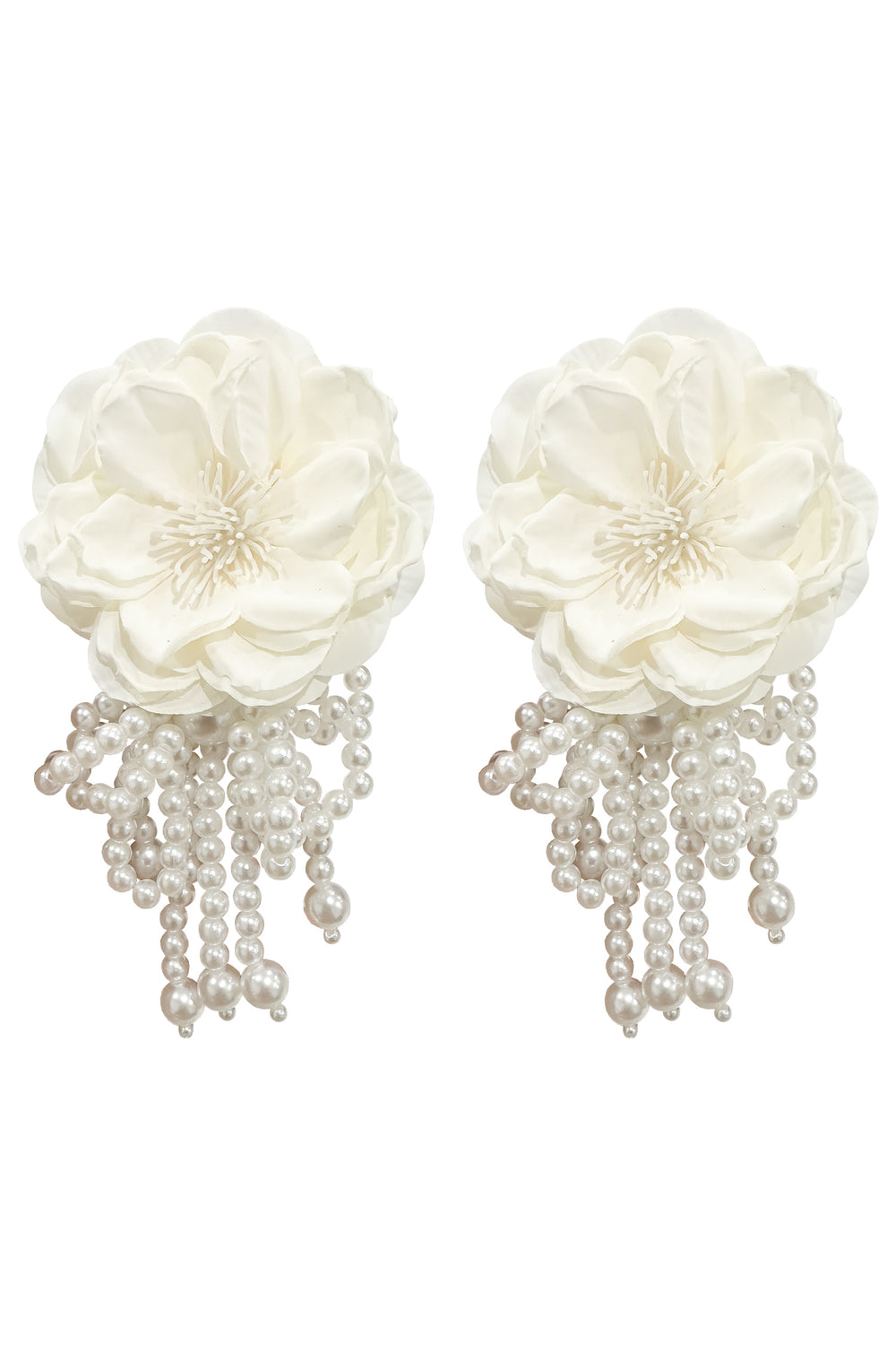 Elettra White Pearl Earrings