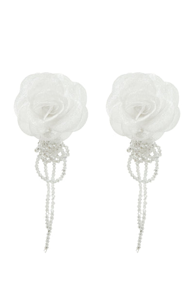 Ciana White Flower Earrings Alamour The Label Ciana White Flower Earrings | Afterpay | Laybuy | Klarna | Zippay