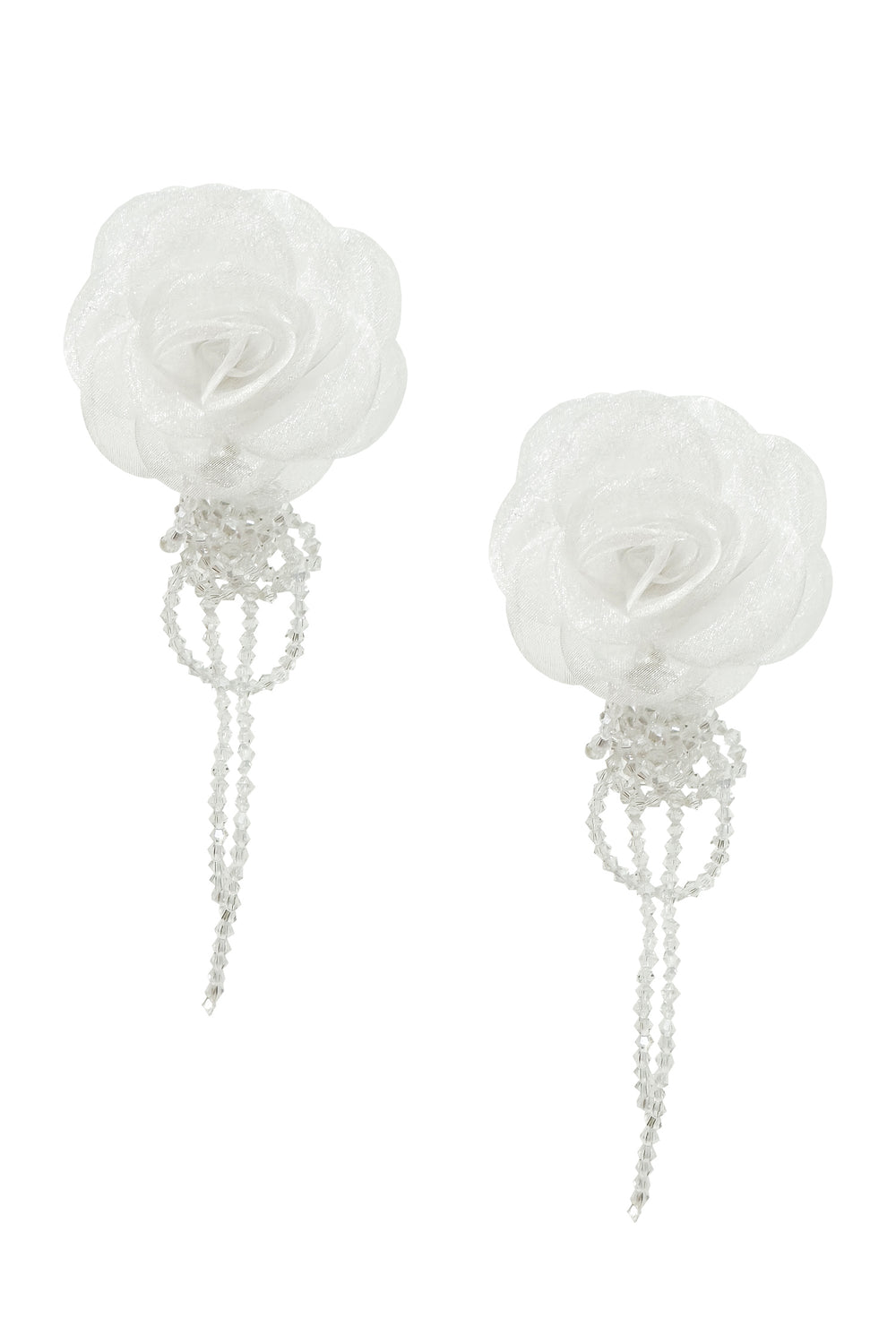 Ciana White Flower Earrings