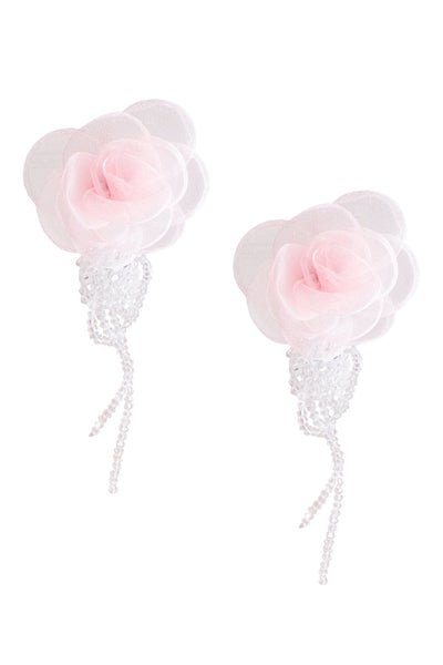Ciana Pink Flower Earrings Alamour The Label Ciana Pink Flower Earrings | Afterpay | Laybuy | Klarna | Zippay