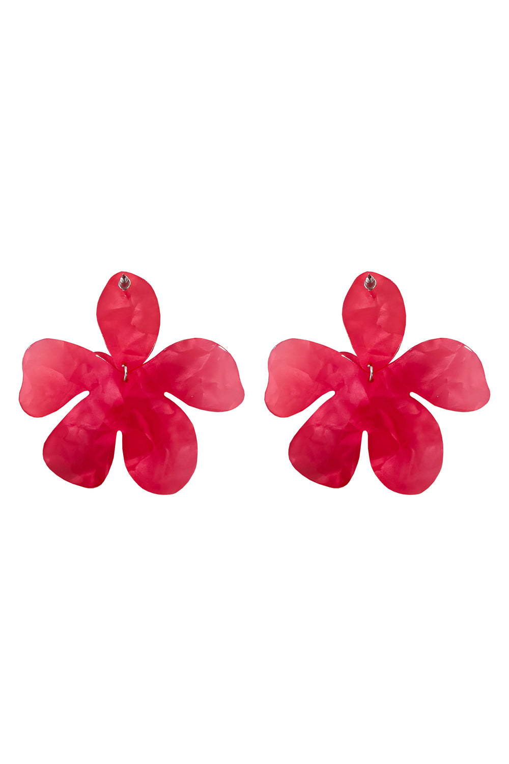Kimberly Hot Pink Statement Earrings