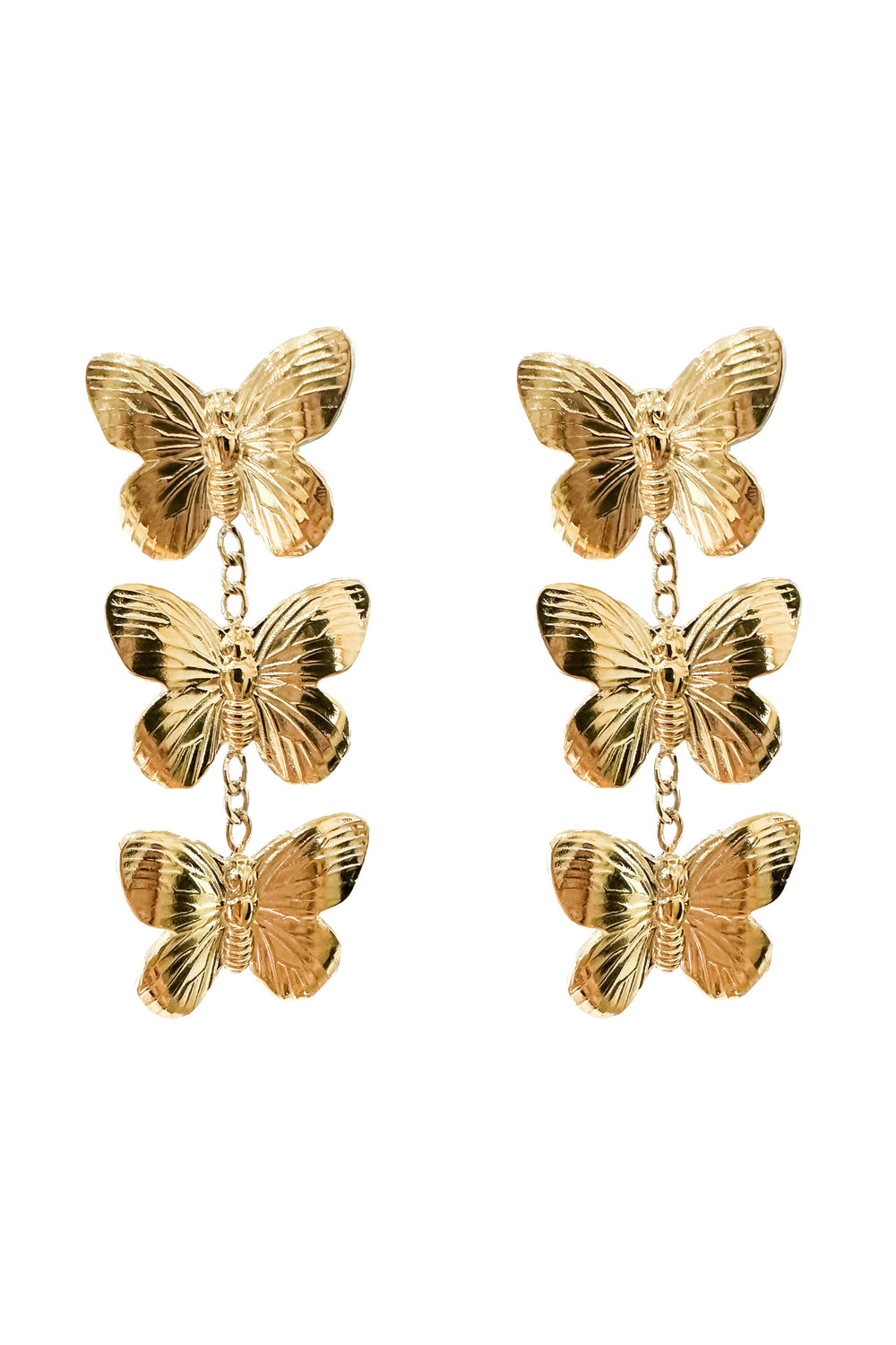 Hannah Gold Butterfly Earrings