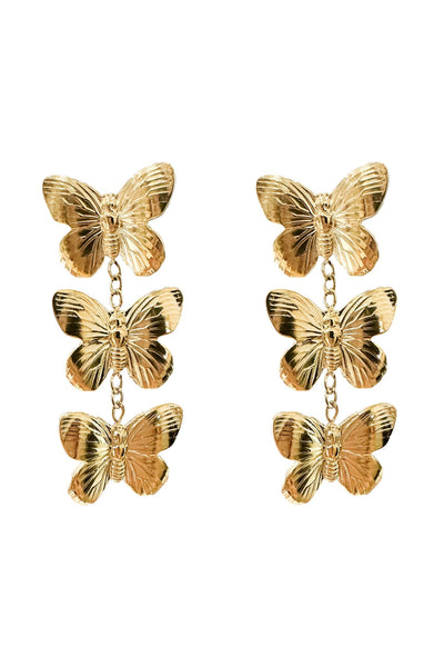 Hannah Gold Butterfly Earrings Alamour The Label Hannah Gold Butterfly Earrings | Afterpay | Klarna | Zip Pay
