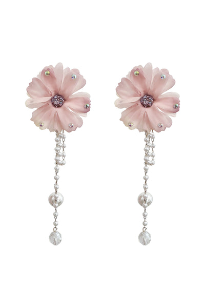Isabella Pink Flower Earrings Alamour The Label Isabella Pink Flower Earrings | Afterpay | Laybuy | Klarna | Zippay