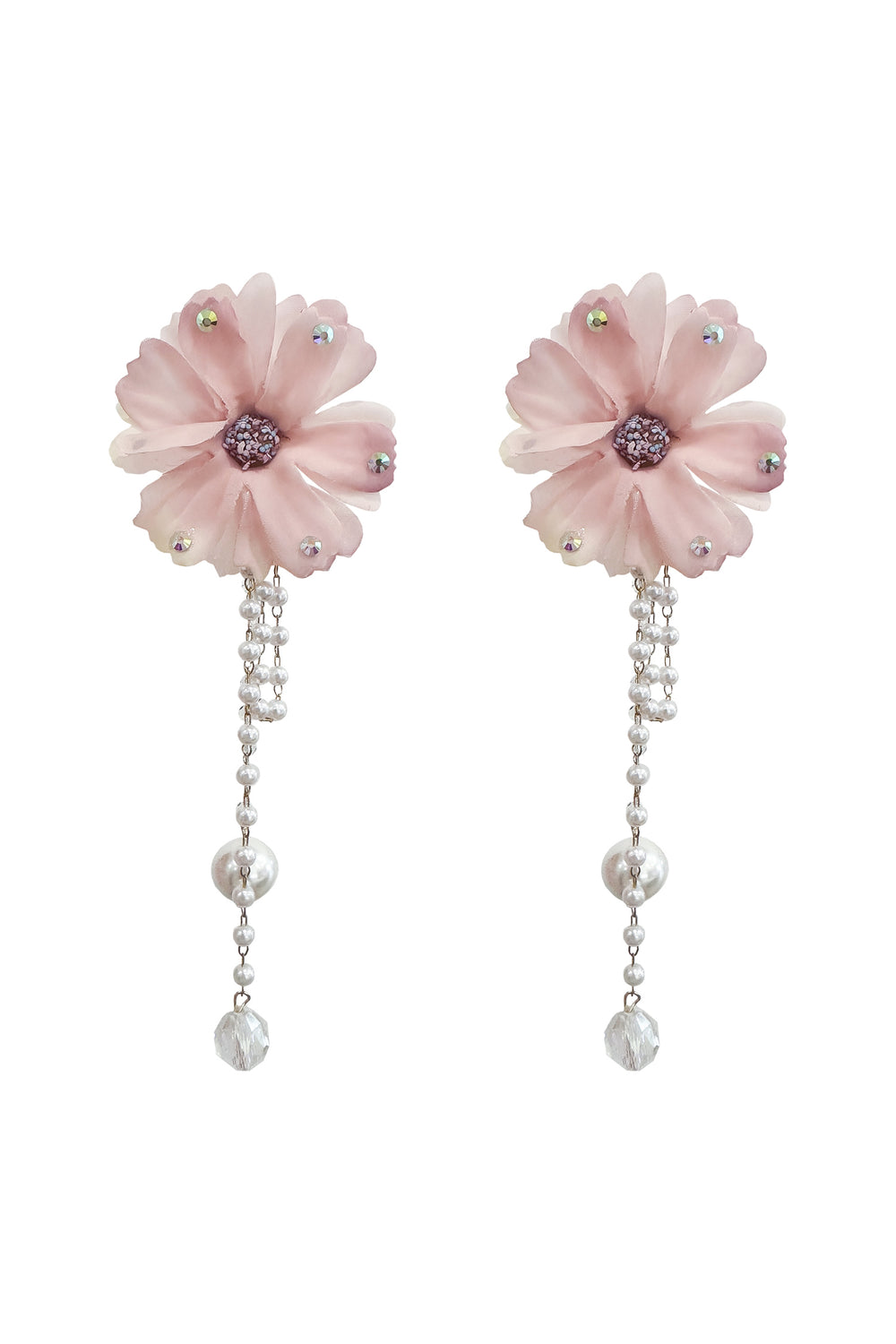 Isabella Pink Flower Earrings