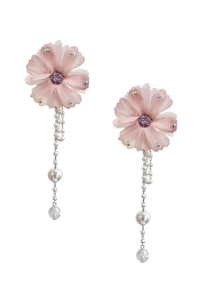 Isabella Pink Flower Earrings Alamour The Label Isabella Pink Flower Earrings | Afterpay | Laybuy | Klarna | Zippay