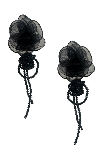 Ciana Black Flower Earrings Alamour The Label Ciana Black Flower Earrings | Afterpay | Laybuy | Klarna | Zippay
