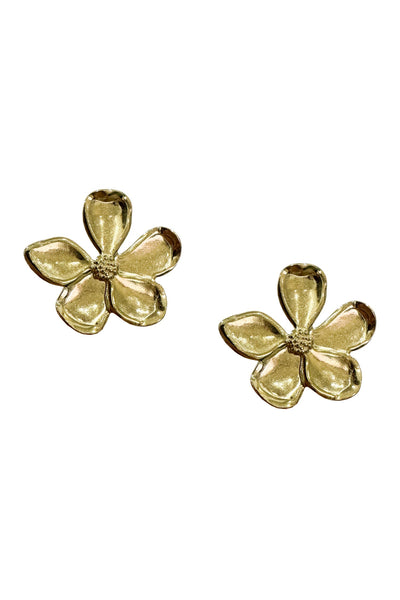 Miuccia Gold Flower Earrings Alamour The Label Miuccia Gold Flower Earrings | Afterpay | Zip | Sezzle | LayBuy
