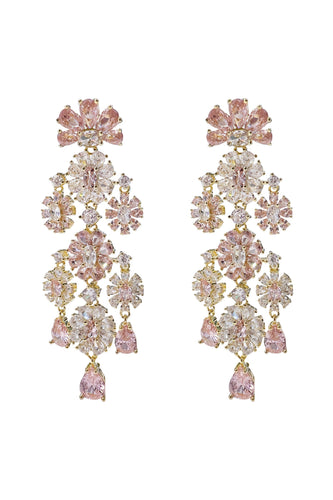 Genevieve Pink Chandelier Earrings Alamour The Label Genevieve Pink Chandelier Earrings | Afterpay | Klarna | Zip Pay