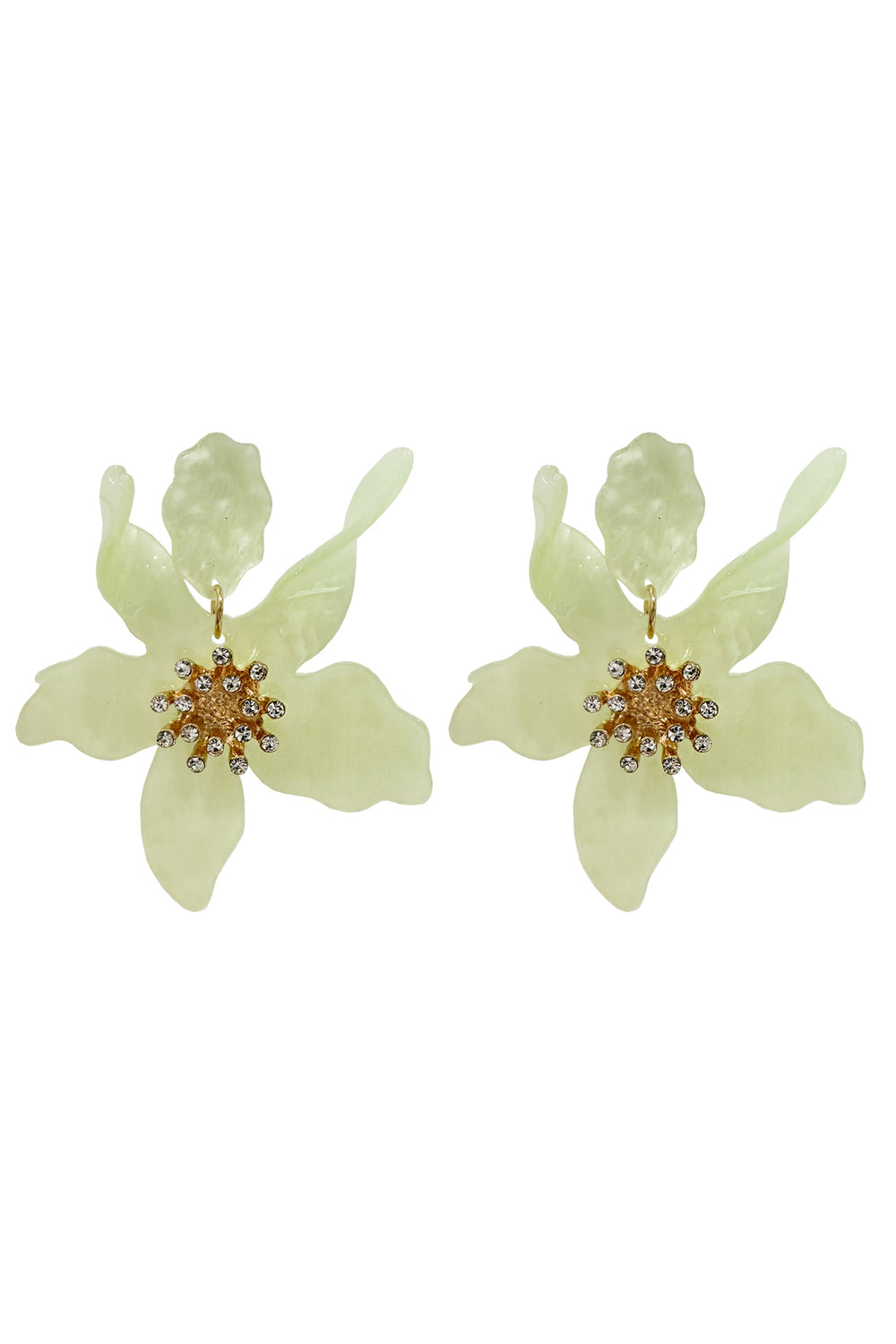 Briella Lime Flower Earrings