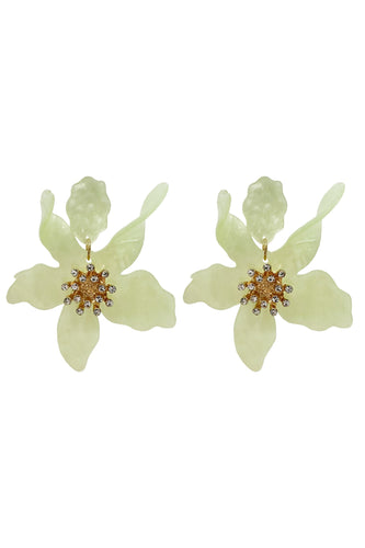 Briella Lime Flower Earrings Alamour The Label Briella Lime Flower Earrings | Afterpay | Klarna | Zip Pay