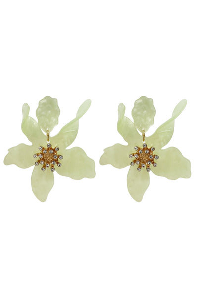 Briella Lime Flower Earrings Alamour The Label Briella Lime Flower Earrings | Afterpay | Klarna | Zip Pay