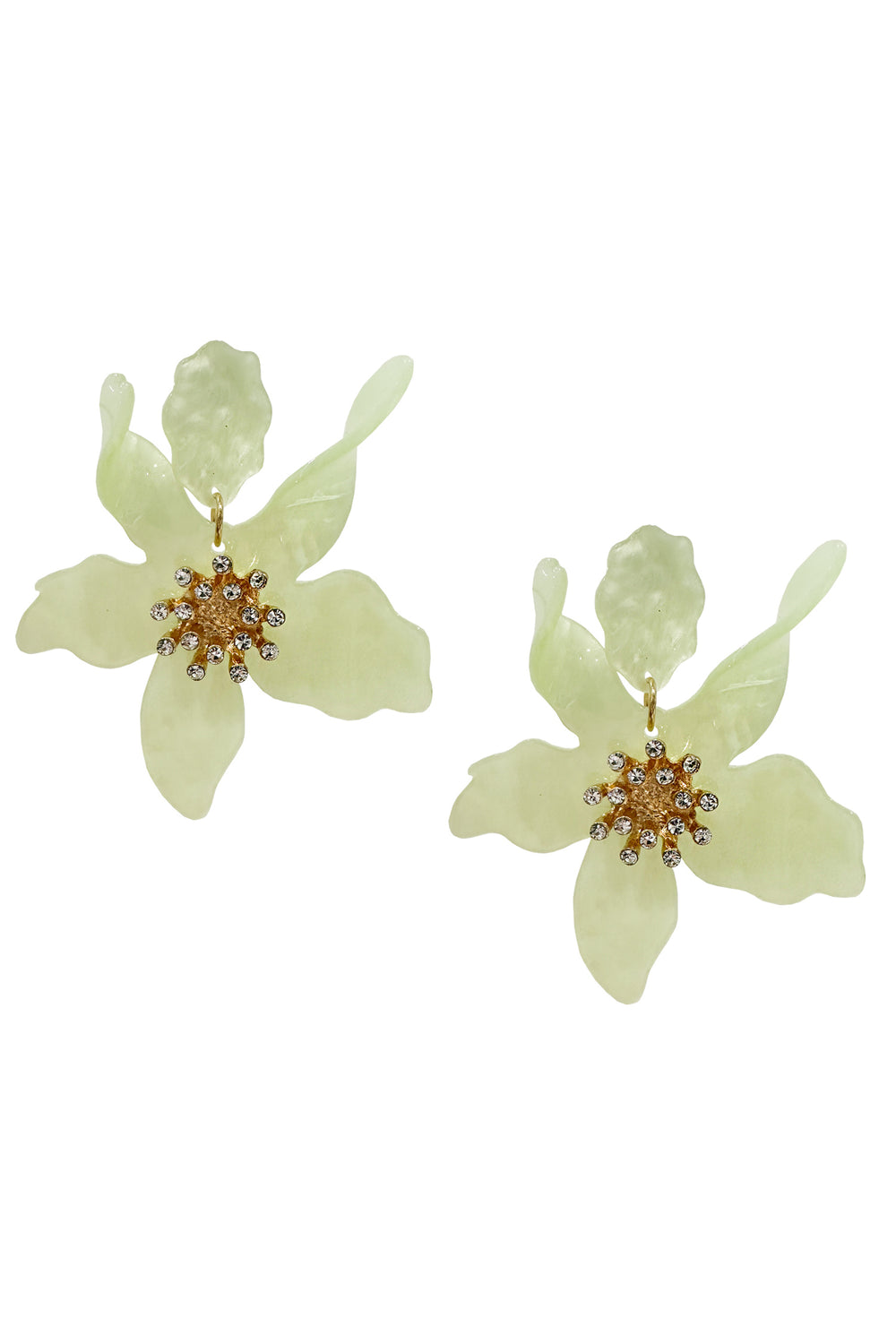 Briella Lime Flower Earrings