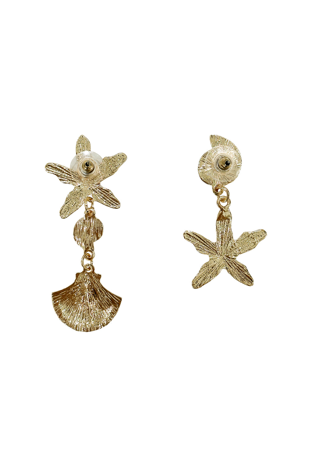 Cheryce Gold Shell Earrings