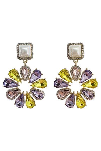 Bella Multicoloured Earrings Alamour The Label Bella Multicoloured Embellished Earrings | Afterpay | Laybuy