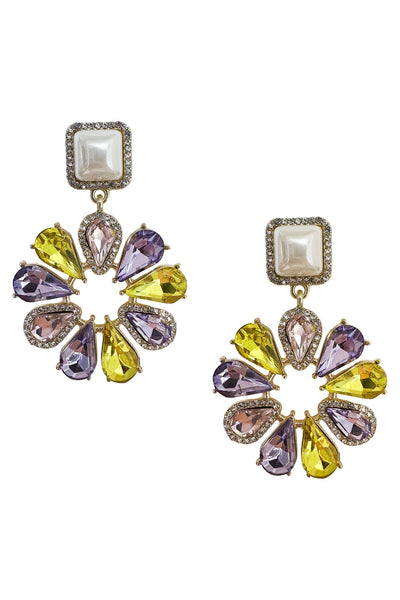Bella Multicoloured Earrings Alamour The Label Bella Multicoloured Embellished Earrings | Afterpay | Laybuy