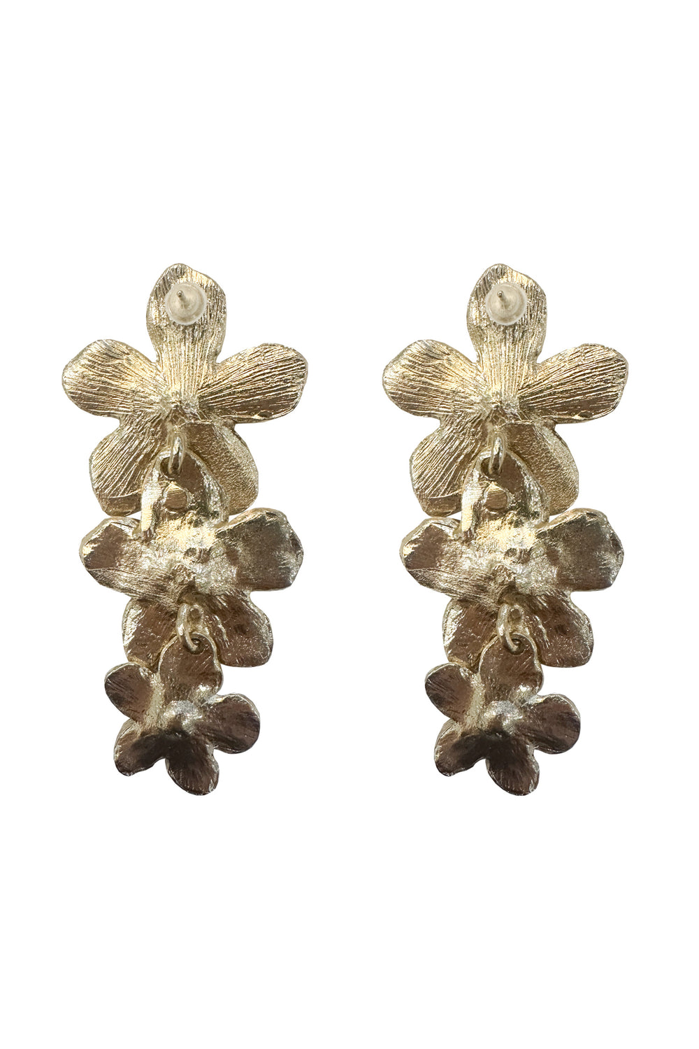 Carola Gold Multi Flower Earrings