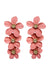 Carola Pink Flower Earrings Alamour The Label Carola Pink Flower Earrings | Afterpay | Klarna | Zip Pay