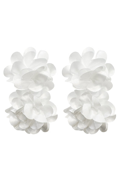 Meghan White Flower Drop Earrings Alamour The Label Meghan White Flower Drop Earrings | Afterpay | Klarna | Zip Pay