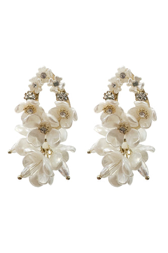 Madison White Flower Earrings Alamour The Label Madison White Flower Earrings | Afterpay | Klarna | Zip Pay