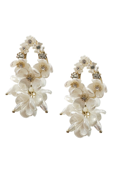 Madison White Flower Earrings Alamour The Label Madison White Flower Earrings | Afterpay | Klarna | Zip Pay