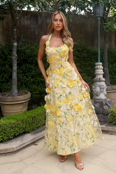 Madame - 3D Floral Alamour Made-To-Order Madame 3D Floral Gown | Afterpay | Klarna | Zip Pay