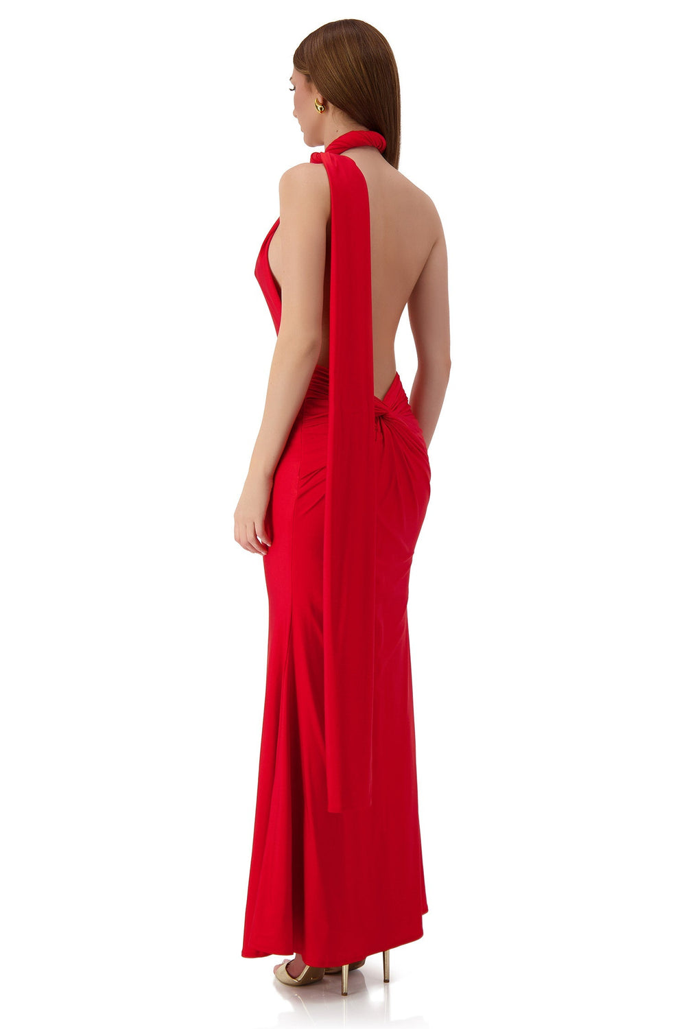 alamour the label red dress Alamour the Label Desirae NWT red dress. formal, fishtail, silk, prom, wedding