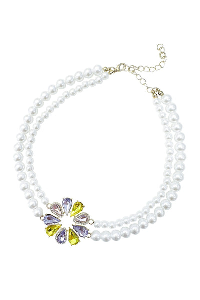 Bella Pearl Necklace Alamour The Label Bella Double Pearl Chain Necklace | Afterpay | Laybuy | Klarna