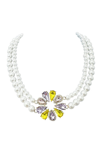 Bella Pearl Necklace Alamour The Label Bella Double Pearl Chain Necklace | Afterpay | Laybuy | Klarna
