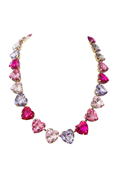 Ciara Heart Necklace Alamour The Label Ciara Pink Heart Chain Necklace | Afterpay | Laybuy | Klarna