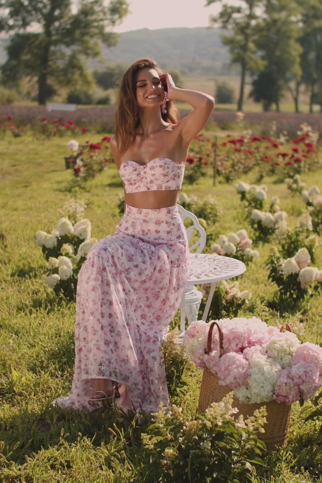 Helene Floral Two Piece Set Alamour the Label