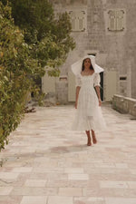 Lucia Short Sleeve Lace Midi Dress Alamour the Label