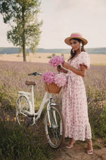 Jaida Floral Pink Maxi Dress