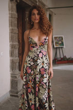 Odette Floral Embellished Midi Dress Alamour the Label