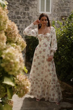 Artura Floral Long Sleeve Maxi Dress Alamour the Label