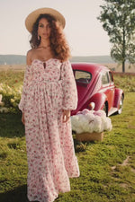 Evalyn Pink Floral Maxi Dress Alamour the Label