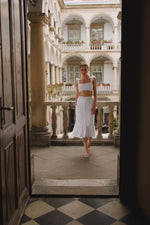 Margot White Mesh Ruched Set Alamour the Label