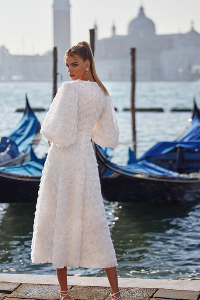 Susanna Dress Alamour The Label Susanna 3D Rose Dress | Afterpay | Klarna | Zip Pay