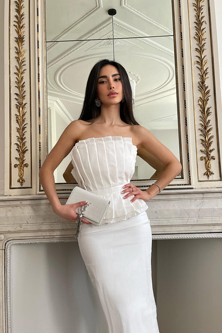 Arianne Couture Structured Midi Dress | Afterpay | Zip Pay | Sezzle