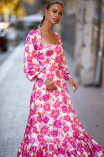 Melia Dress Alamour The Label Melia Pink Floral Maxi Dress | Afterpay | Zip Pay | Sezzle