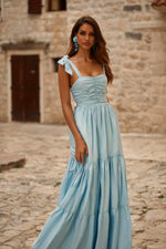 Arwa Dress Alamour The Label Arwa Blue Poplin Maxi Dress | Afterpay | Zip Pay | Sezzle | LayBuy