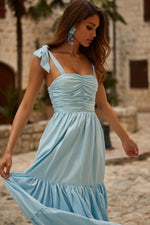 Arwa Dress Alamour The Label Arwa Blue Poplin Maxi Dress | Afterpay | Zip Pay | Sezzle | LayBuy