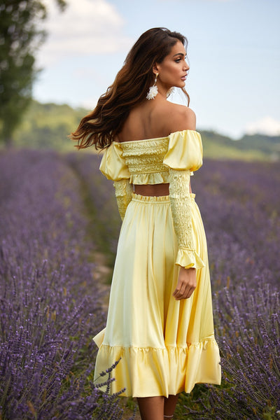 Lola Set Alamour The Label Lola Satin Long Sleeve Two-Piece Set | Afterpay | Klarna | Zip Pay