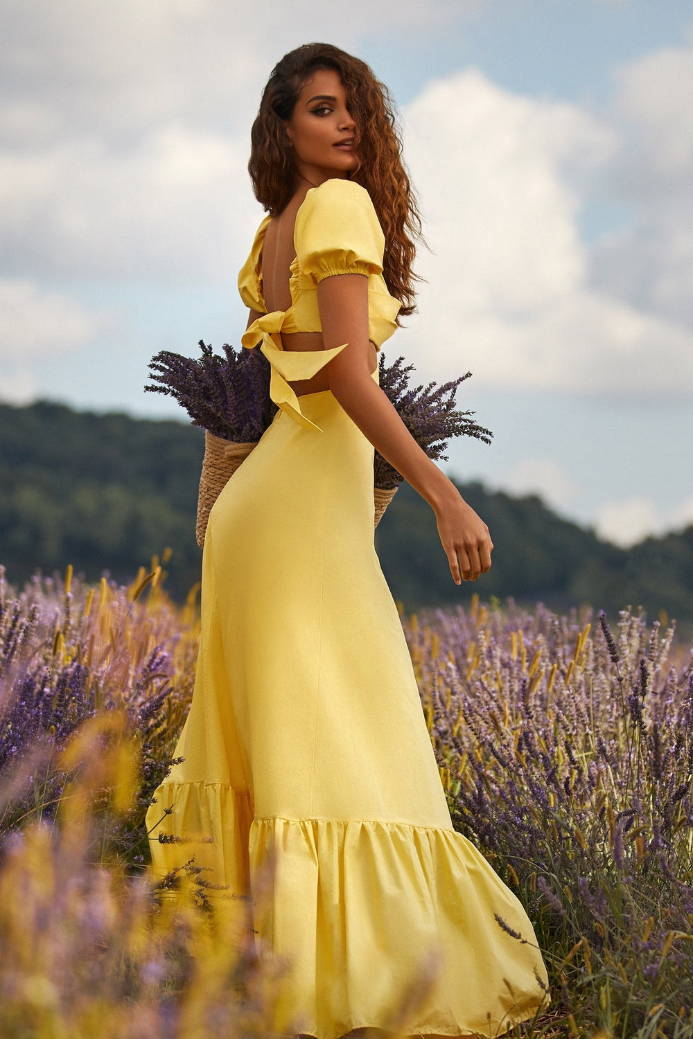 Kasia Dress Alamour The Label Kasia Yellow Tuck Pleat Maxi Dress | Afterpay | Zip Pay | Sezzle